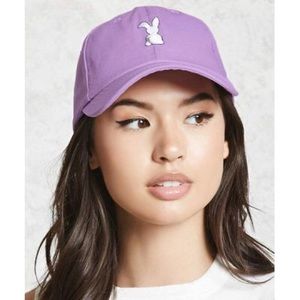 Forever 21 lavender bunny hat
